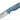 Benchmade 18050 Intersect kniv med fast MagnaCut drop point-blad i stonewash-finish og Depth Blue Santoprene-skæfte