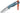 Benchmade 18050 Intersect kniv med fast MagnaCut drop point-blad i stonewash-finish og Depth Blue Santoprene-skæfte