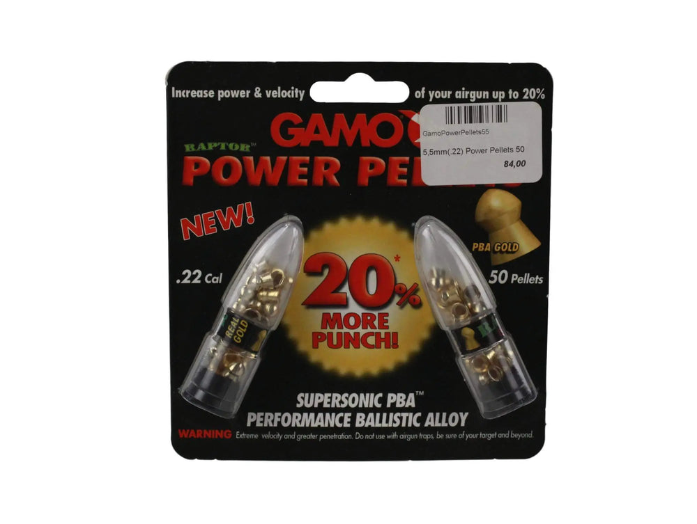 Gamo PBA Raptor, 50 stk, 5,5mm(.22) Gamo