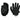 Et par sorte Mechanix Speciality Vent handsker set forfra.