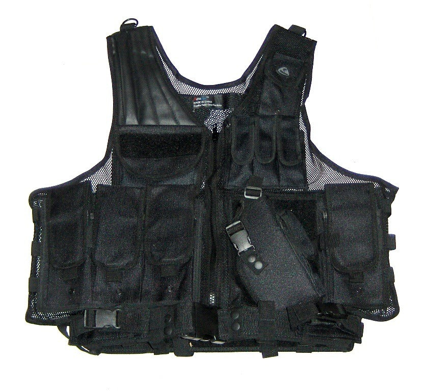 Taktisk vest sort one size til airsoft og outdoor