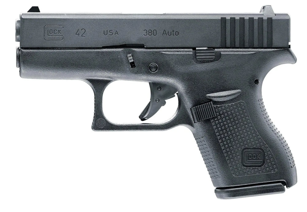 Umarex Glock 42 GBB airsoft pistol i sort farve