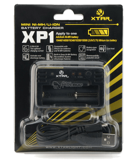 XP1 oplader til AA batterier