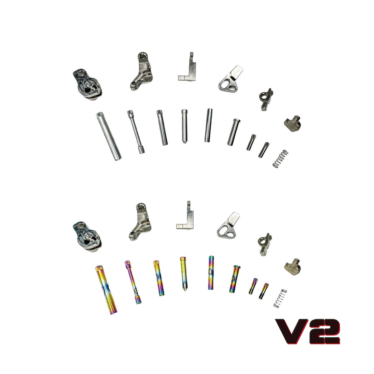 CTM Tactical AAP-01/C Stainless Steel Hammersæt V2, Sølv/Rainbow – billede 4