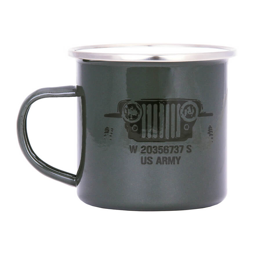 Enamel cup, US Army