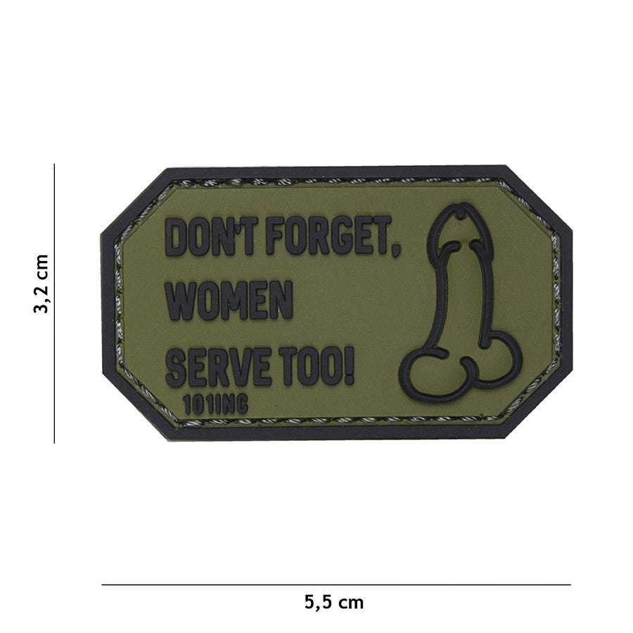Patch PVC - Don't Forget Women, Green
