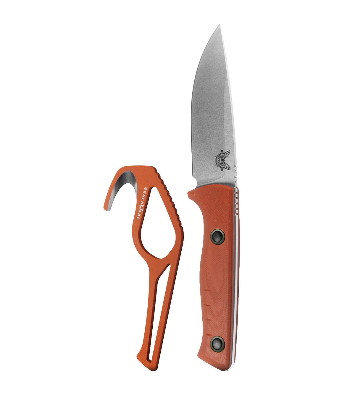 Benchmade 15650-01-COMBO SlipRidge Fixed Combo med MagnaCut-jagtkniv i orange G10, orange gut hook og OD Green skede