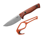 Benchmade 15650-COMBO SlipRidge Fixed Combo med MagnaCut-jagtkniv i stabiliseret træ, orange gut hook og OD Green skede