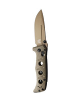 Benchmade 273FE-05 Mini Adamas foldekniv med Flat Earth Cerakote-blad og OD Green G10-skæfte