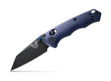 Benchmade 290BK Full Immunity foldekniv med CPM-M4 Wharncliffe-blad i Cerakote og skæfte i Crater Blue aluminium