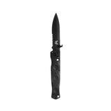 Benchmade 393SBK Mini SOCP Folder sort taktisk foldekniv med CPM-S30V spear-point blad i Graphite Black Cerakote og G10-skæfte