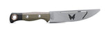Benchmade 4050BK-01 Meatcrafter udbeningskniv med sort DLC-belagt CPM-154 trailing point-blad og skæfte i OD Green og sort G10