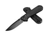 Benchmade 430BK-02 Redoubt foldekniv med sort Cerakote CPM-D2 drop-point blad og skæfte i sort Grivory