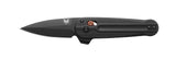 Benchmade 491BK-02 Lowden helsort foldekniv med CPM-S90V spear-point blad, sort G10-skæfte og Burnt Copper-detaljer
