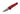 Benchmade 491GY-01 Lowden foldekniv med satin M390 spear point-blad og skæfte i Phoenix Red anodiseret aluminium
