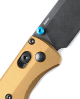 Benchmade 535BK-07 Bugout foldekniv med sort CPM-M390 drop-point blad og skæfte i Burnt Brass aluminium