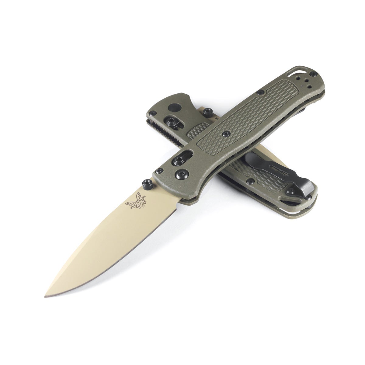 Benchmade 535TN-11 Bugout foldekniv med CPM-S30V drop-point blad og skæfte i Dark Olive Grivory
