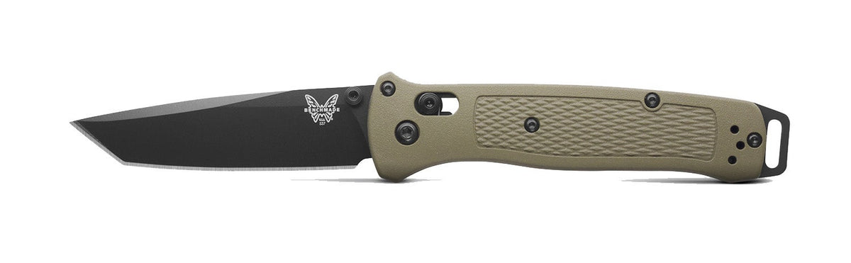 Benchmade 537BK-06 Bailout foldekniv med Cerakote-belagt CPM-S30V tanto-blad og skæfte i Ranger Green Grivory