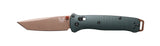 Benchmade 537FE-2601 Bailout foldekniv i Taiga Green med CPM-S90V tanto-blad og skæfte i anodiseret aluminium