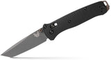 Benchmade 537GY-03 Bailout foldekniv med CPM-M4 tanto-blad i Tungsten Gray Cerakote og sort aluminiumsskæfte
