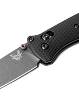 Benchmade 537GY-03 Bailout foldekniv med CPM-M4 tanto-blad i Tungsten Gray Cerakote og sort aluminiumsskæfte