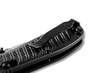 Benchmade 575-1 Presidio II kompakt foldekniv med satinfinish CPM-S30V drop-point blad og sort CF-Elite-skæfte