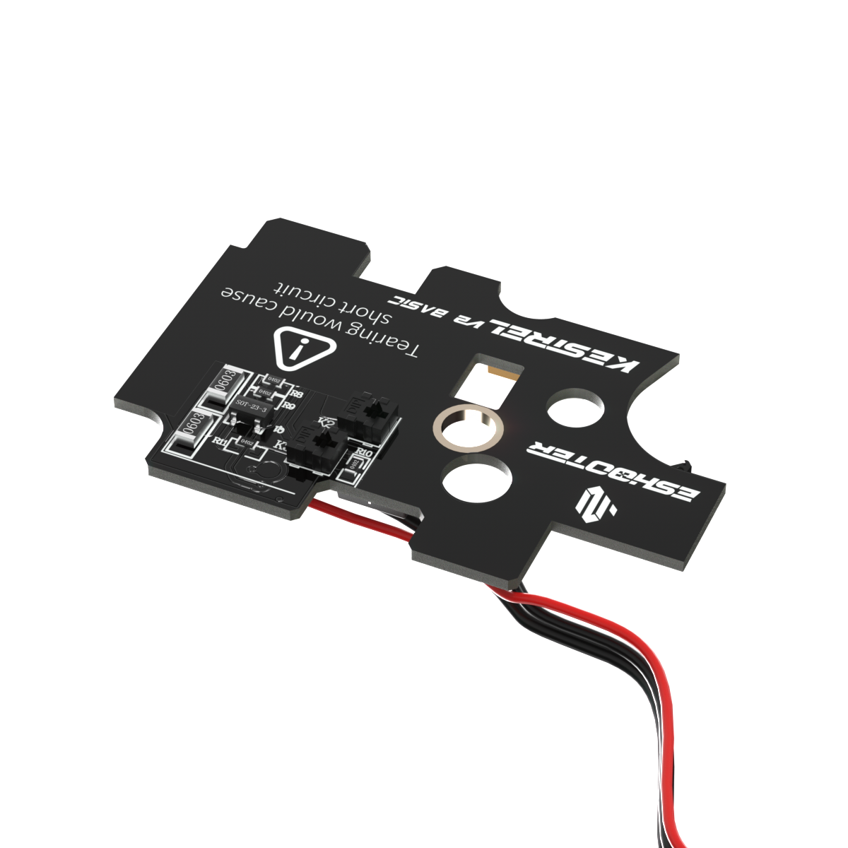 E-Shooter Kestrel V2 Basic ETU/MOSFET, Ledning Bagud – billede 3