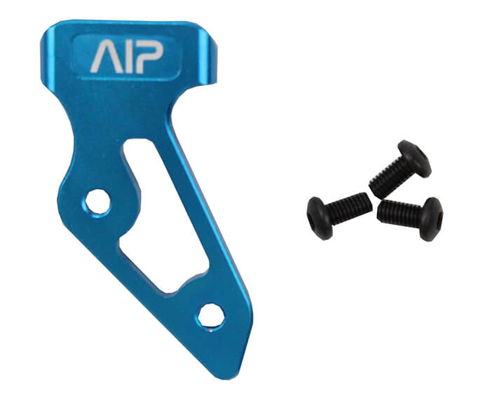 AIP Aluminum Anti-Slip Thumb Rest, Blue - Large