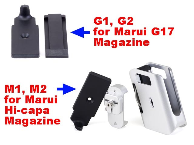 AIP Aluminum Magazine holder for G17, silver
