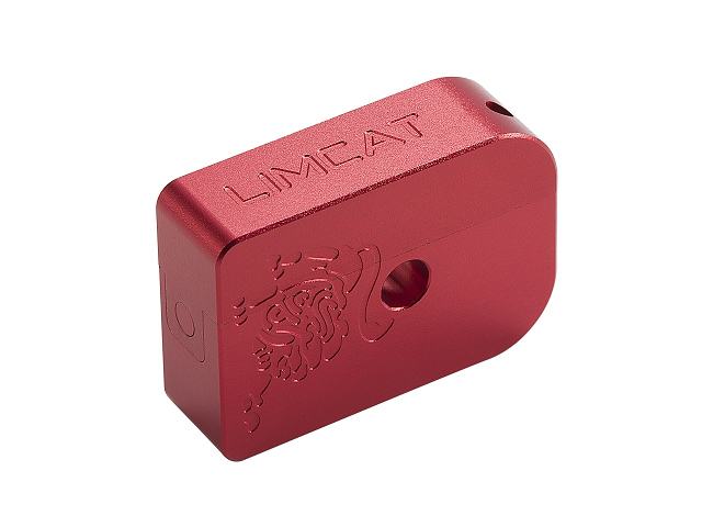 AIP CNC Limcat Puzzle Magazine base for Hi-capa, large - red