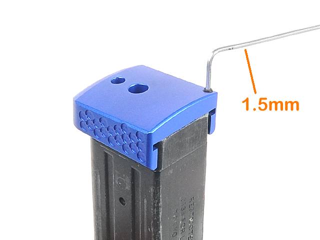 AIP Prime aluminum Magazine Base Hi-Capa 5.1, blue