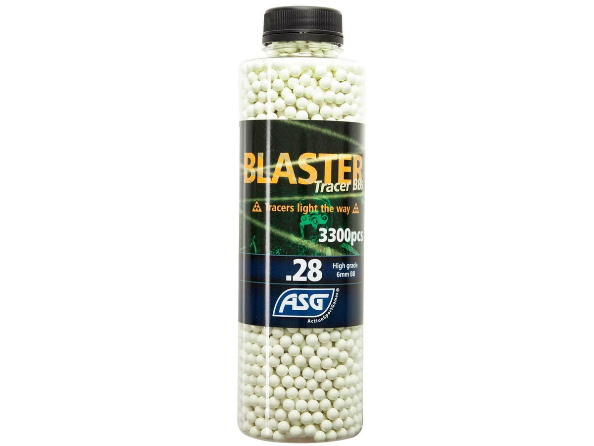 0.28g Tracer BB's, Blaster, 3300 Pcs, Green