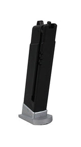 Airsoft magazine, manual, M92FS, silver 12 rounds