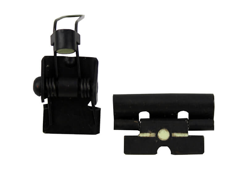 Rear and front sights, for AK47, light up in the dark