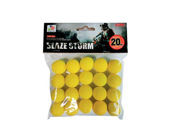 Blaze Storm Foamballs, 20 pcs