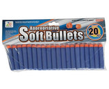 Darts for Nerf, 20 pcs, Blue