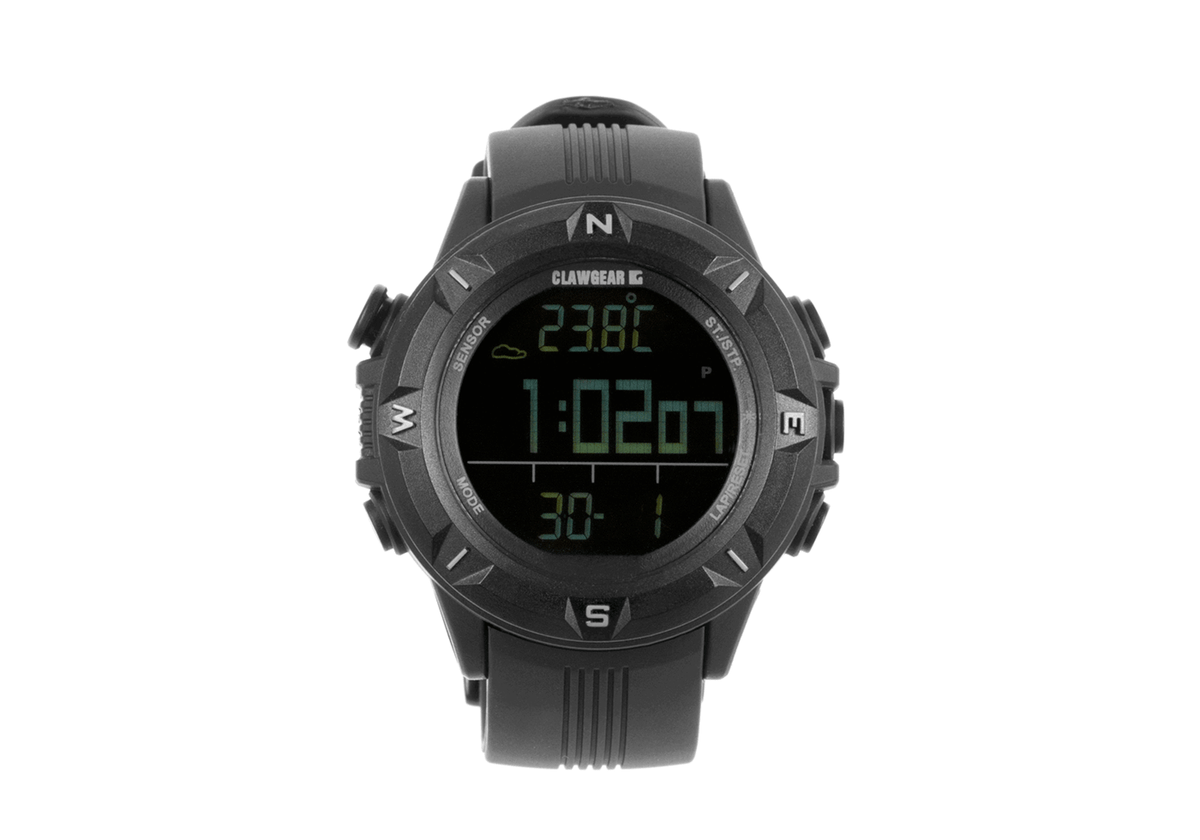 ClawGear Mission Sensor II watch, Black