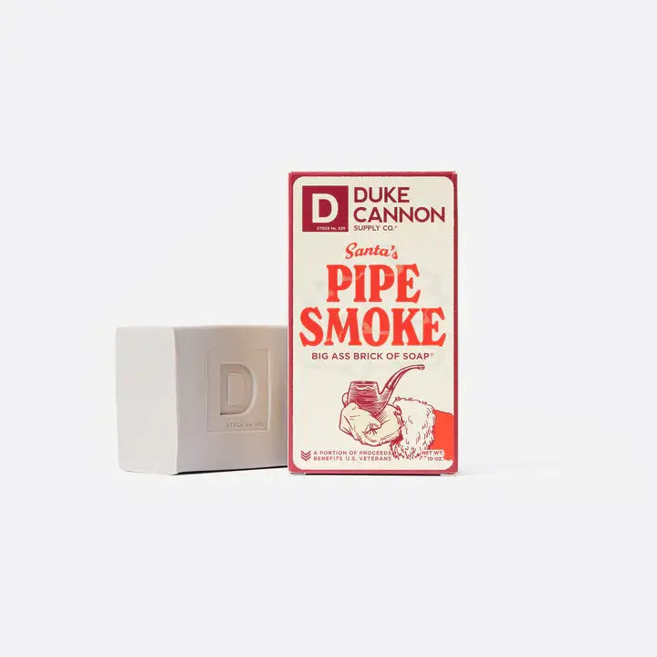DC Big Ass brick of Soap, Santa's Pipe Smoke Duke Cannon Supply Co.