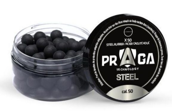 DM Steel Core Rubberballs, .50, 50 stk