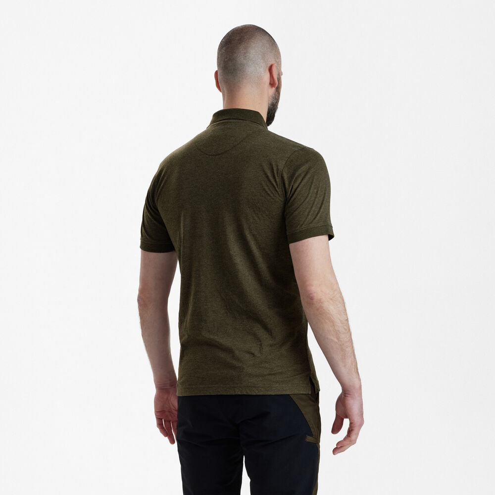 Deerhunter GUNNAR poloshirt, Adventure Green Melange