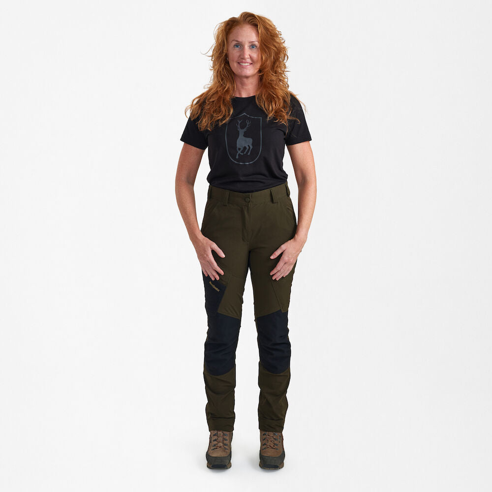 Deerhunter Lady NORTHWARD bukser, Bark Green/Black