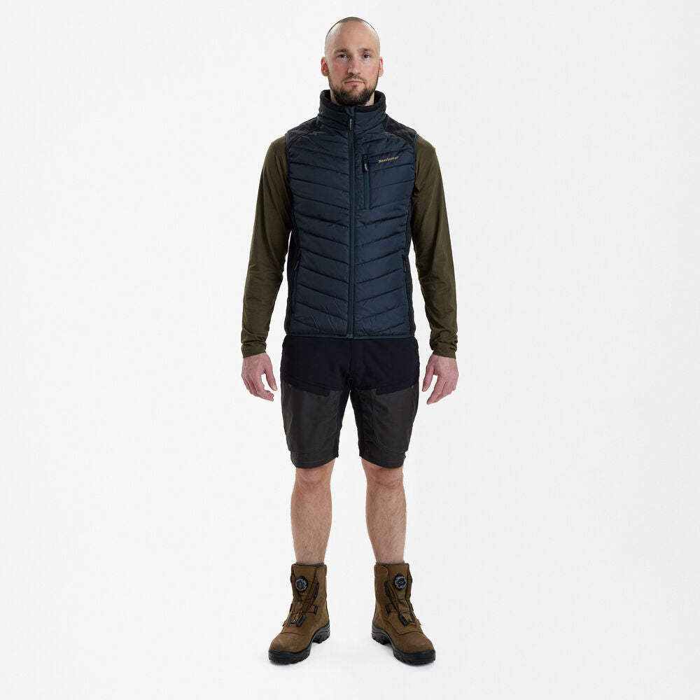 Deerhunter MOOR vatteret vest med strik, Dark Blue