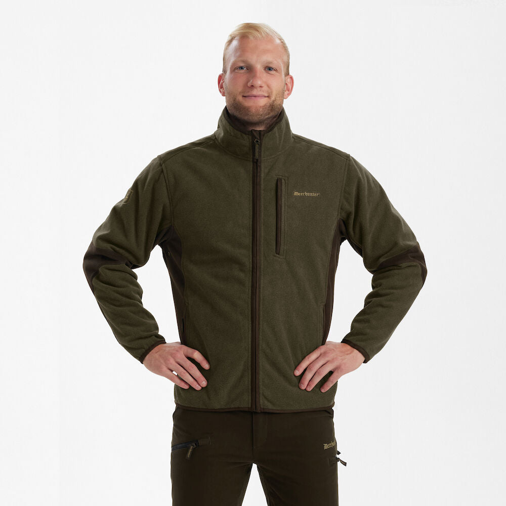 Deerhunter GAMEKEEPER bonded fleecejakke, Graphite Green Melange