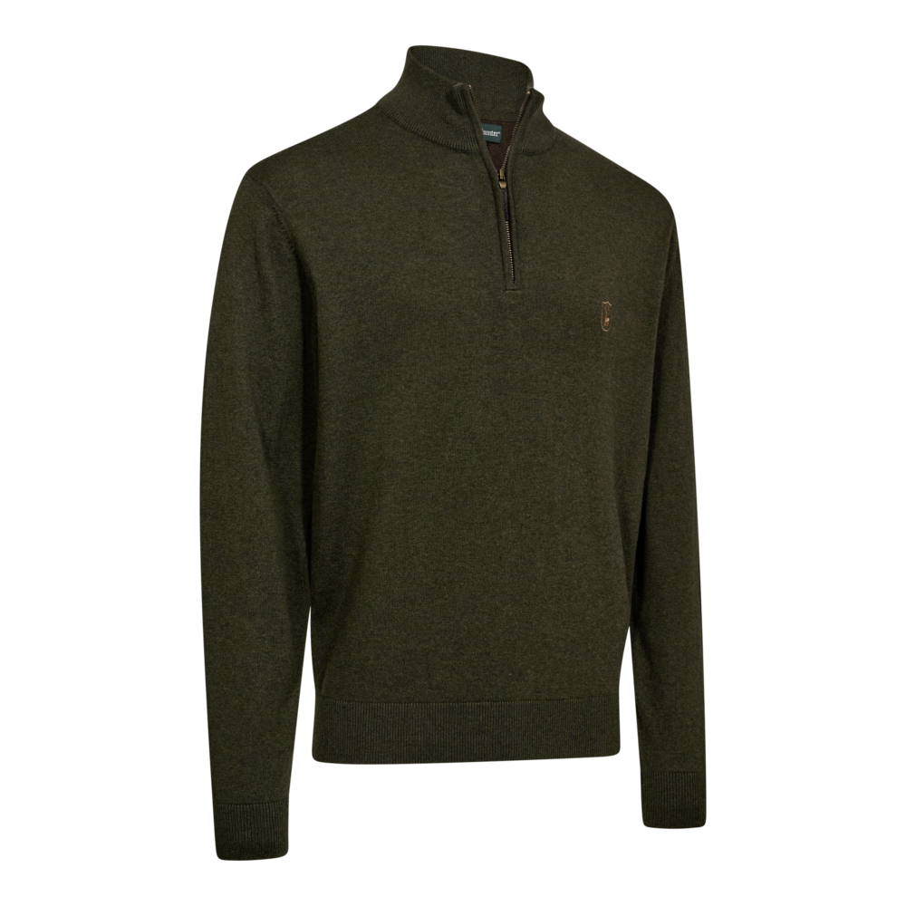 Deerhunter HARRINGTON strik med lynlåshals, Forest Ember Melange