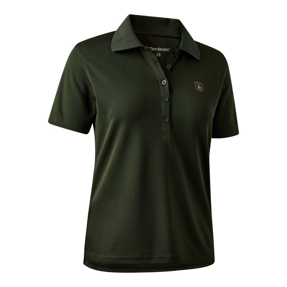 Deerhunter Lady CLIMATE polo med 37.5® Technology, Forest Ember