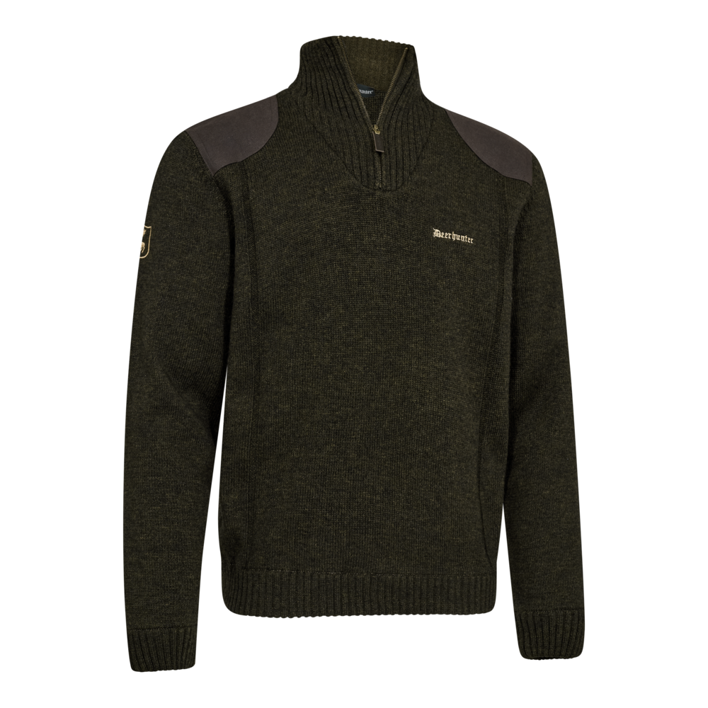Deerhunter FINLEY ½-zip strik, Ridgewood Melange