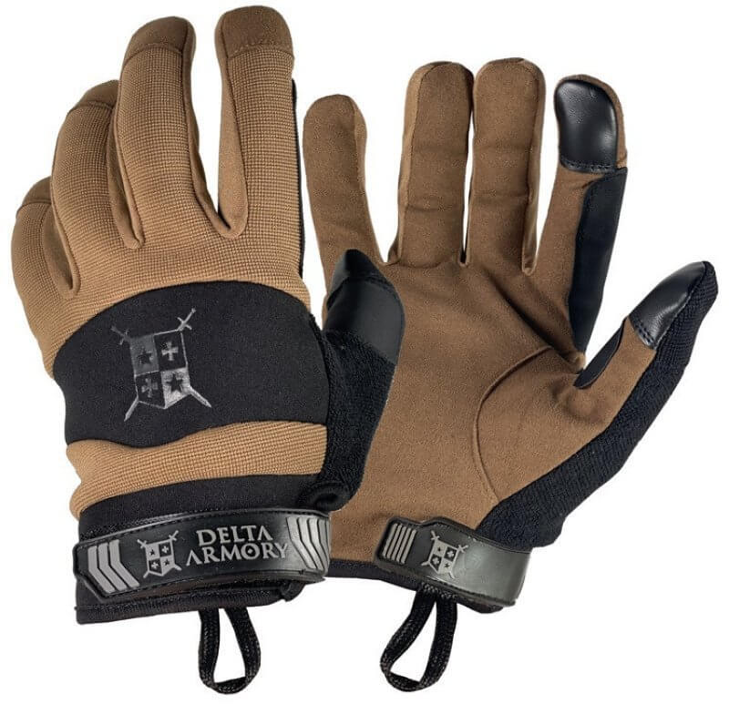 Delta Armory Shooter Gloves, Tan