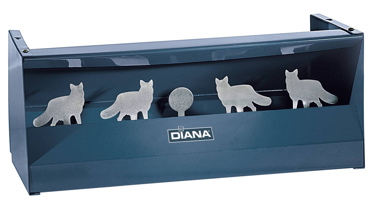Diana shooting box with Foxes