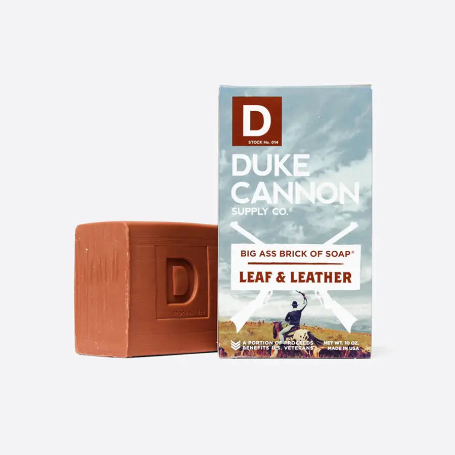 Duke Cannon Big Ass brick of Soap, Leaf & Leather, Soap