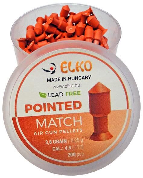 Elko Pointed Match Lead-Free Shotgun, 200 pcs, 4.5 mm (.177)